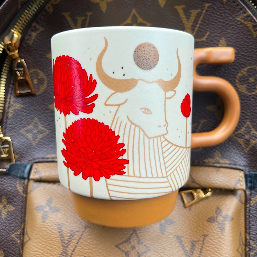 ❤️Starbucks Chinese Year of the Ox Flower Mug⭐️ - Picture 4 of 9